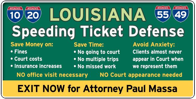 Louisiana Speeding Ticket Graphic 1